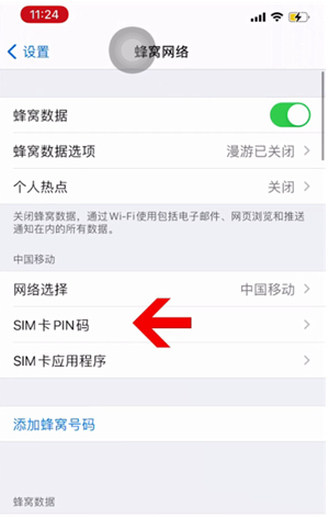 钦州苹果14维修网分享如何给iPhone14的SIM卡设置密码 